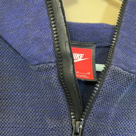 Nike Tech Knit Windrunner Full Zip Hoodie Jacket - Men's Size M - Blue Purple - Picture 4 of 12